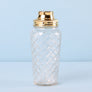 Glass pineapple shaker set.