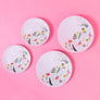 Melamine Floral Plate Set