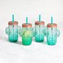 Sunrise Cactus Glasses Set of 4