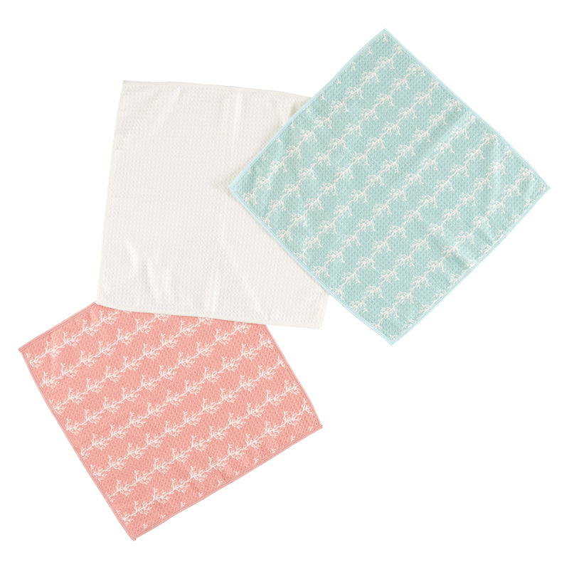 Coral Sea Collection Recycled Kitchen Cloths - Set of 3
