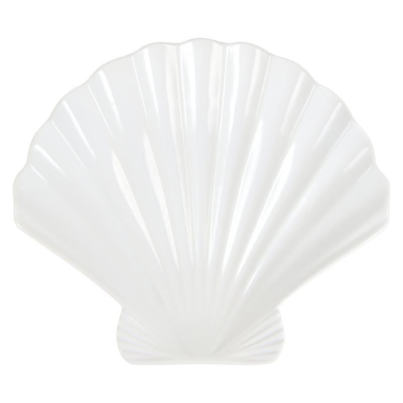 Beach Seashell Mandala Symmetry Tray - 10.5 Porcelain Flat Tray - Dishique