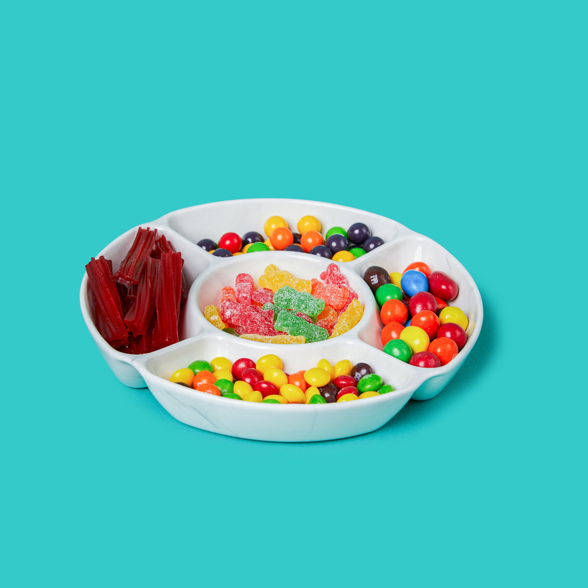 Small Party Dish - Divided Ceramic Serving Dish | Chic & Tonic