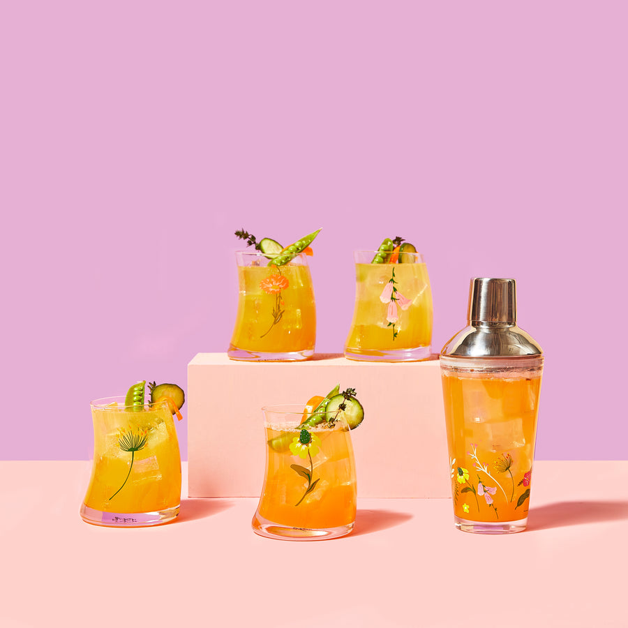 Floral Cocktail Shaker